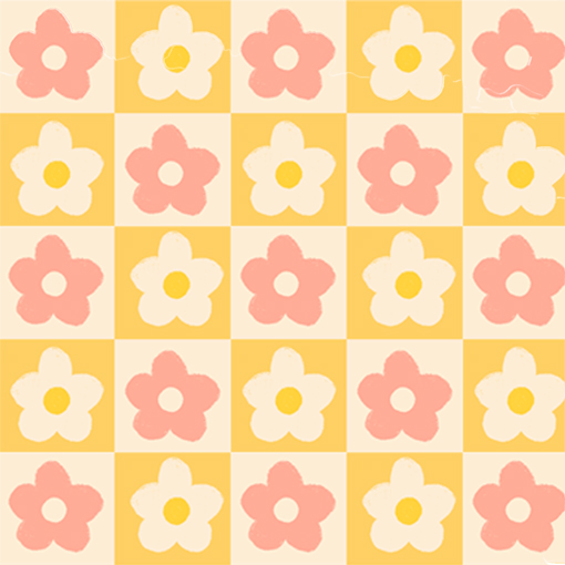 Pastel flower grid