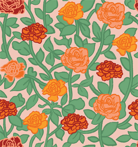 Roses pattern